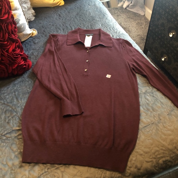 Super cute henley-style sweater. - Picture 1 of 5